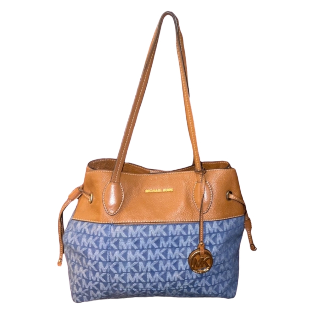 Michael Kors Monogram Denim EUC